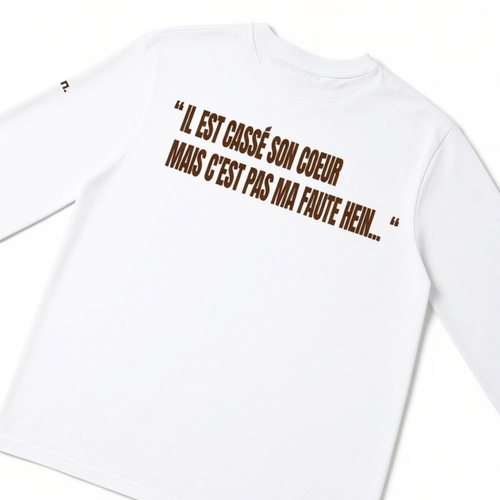 Long Sleeve Mona Lisa - Blanc